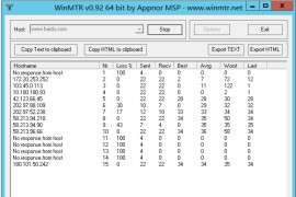 WinMTR(网络诊断器)V0.9.3 绿色版